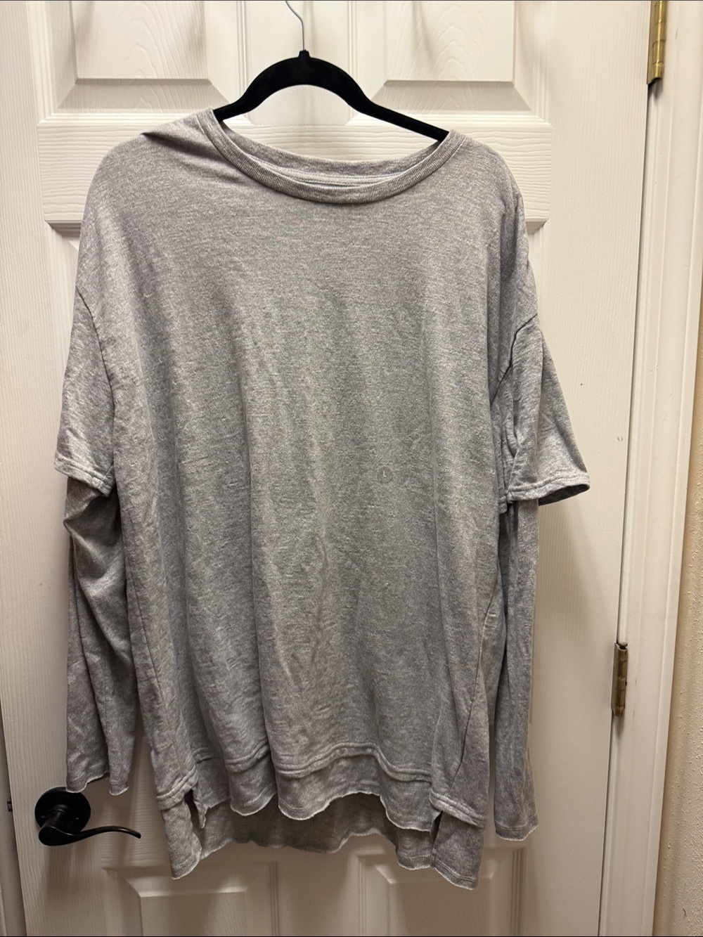 PacSun Light Gray Boxy Fit Crewneck Tee